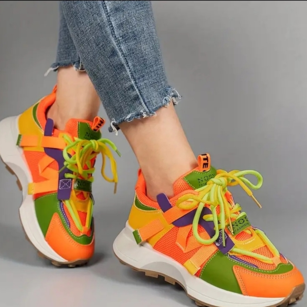 Women Color Block Sneakers